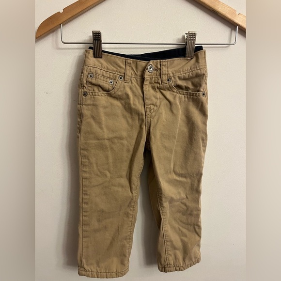Lee - Relaxed straight leg chino Khaki toddler jeans. Size 2T - Picture 1 of 7